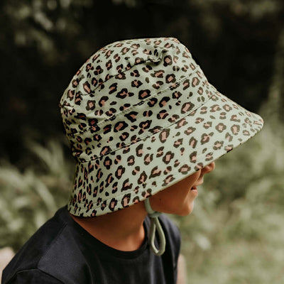 Kids Bucket Sun Hat - Leopard