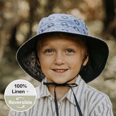 Kids Reversible Sun Hat - Norman/Indigo