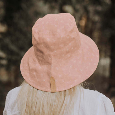Ladies Reversible Sun Hat - Frances / Flax