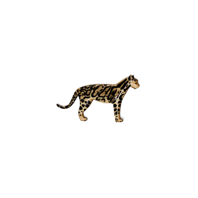 Leopard - Clouded Leopard Brooch